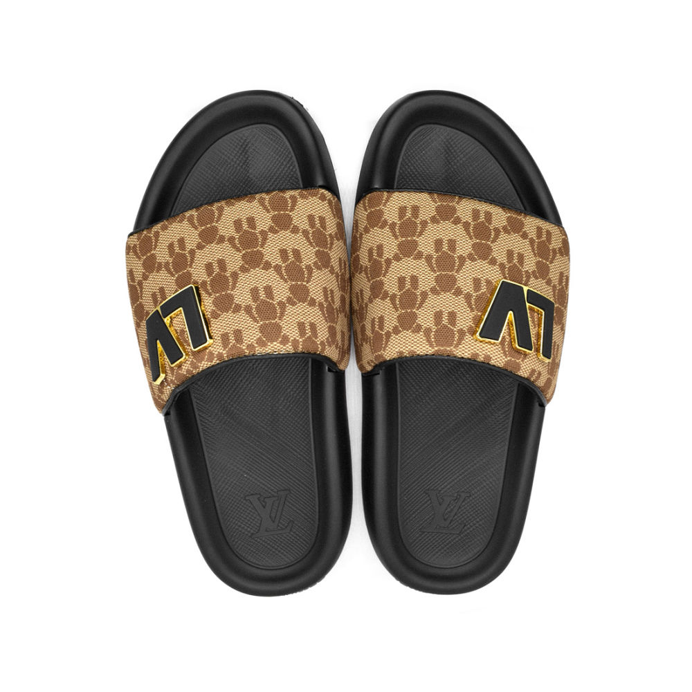 Louis Vuitton Brown Premium Quality Stylish Men's Flip-flop-4