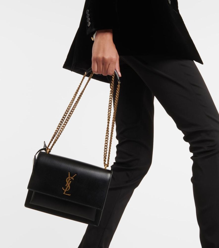 Saint Laurent Medium Black Sunset Chain Bag-1