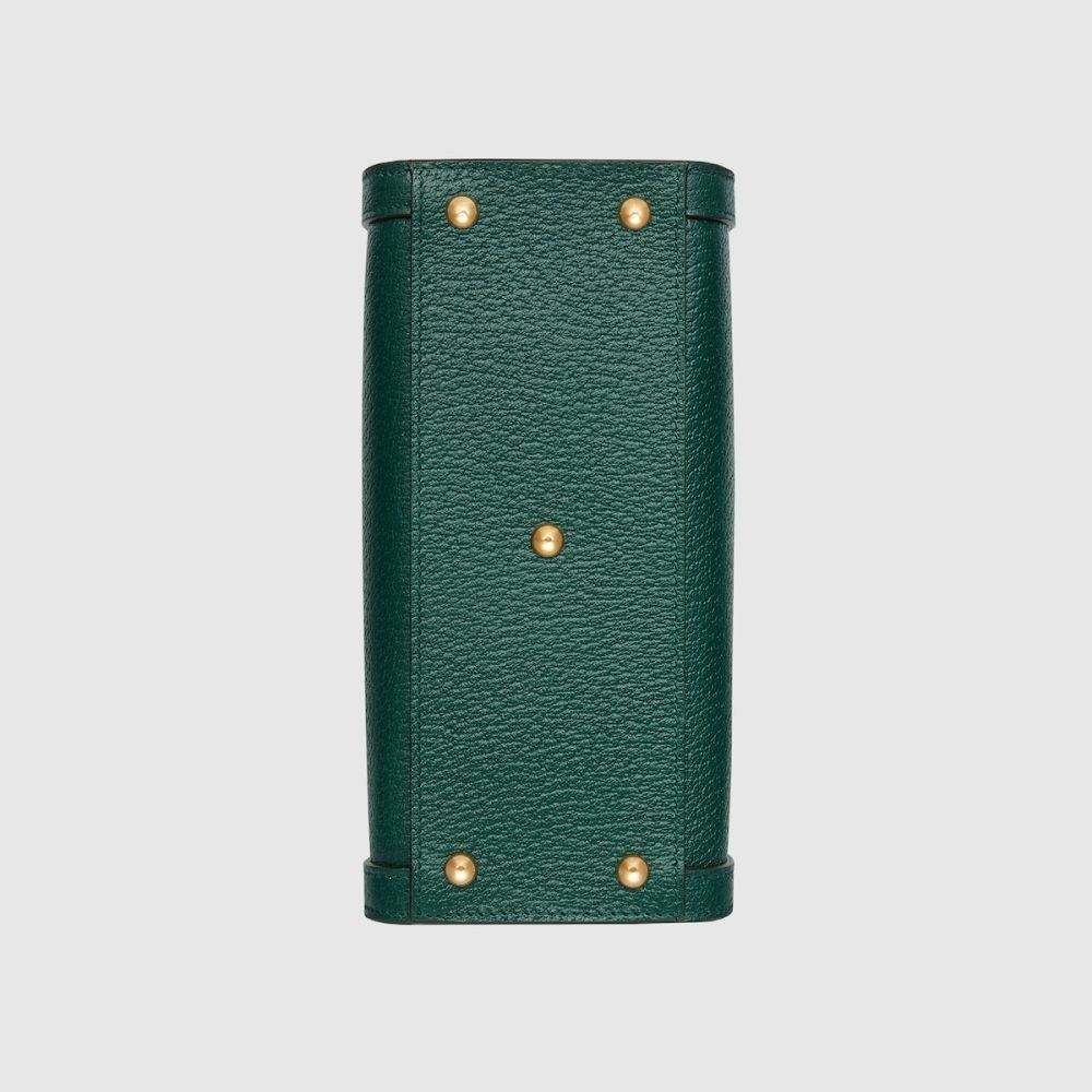 Gucci Diana Bamboo Small Green Leather Bag-6