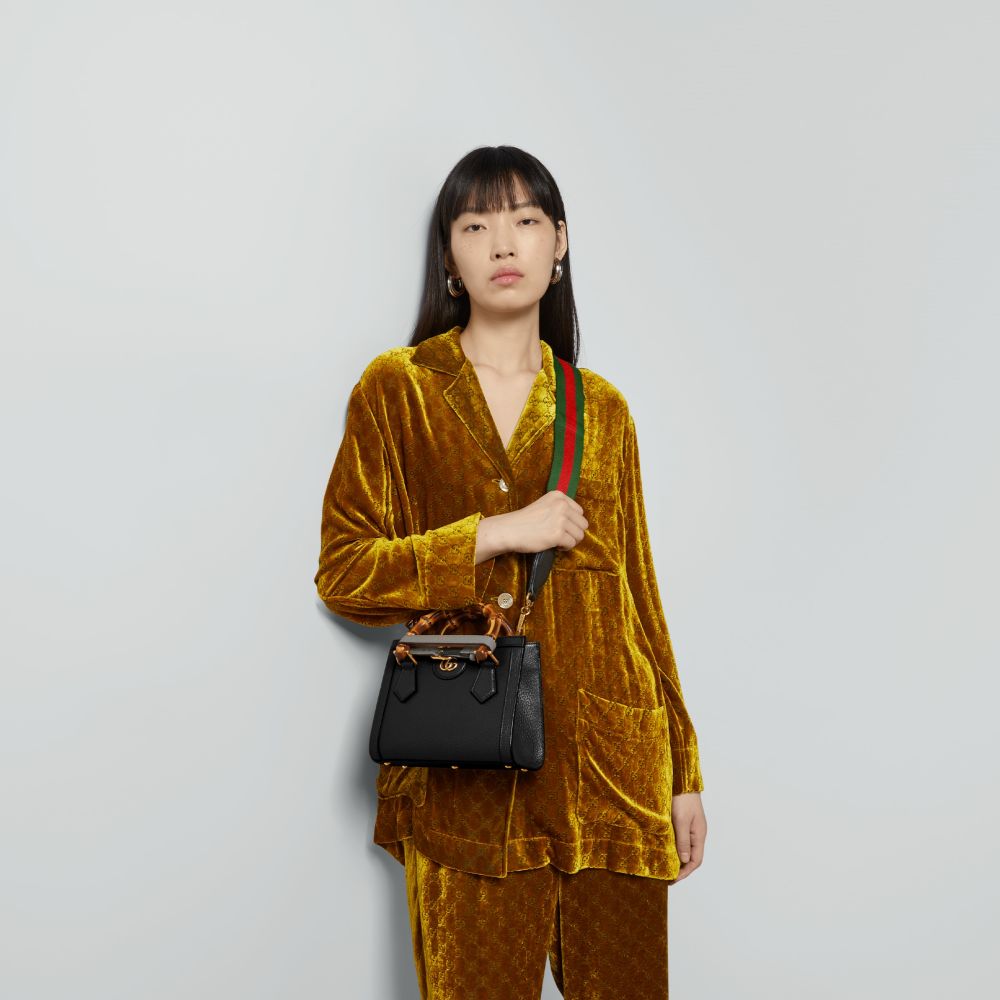 Gucci Diana Bamboo Small Black Leather Bag-8