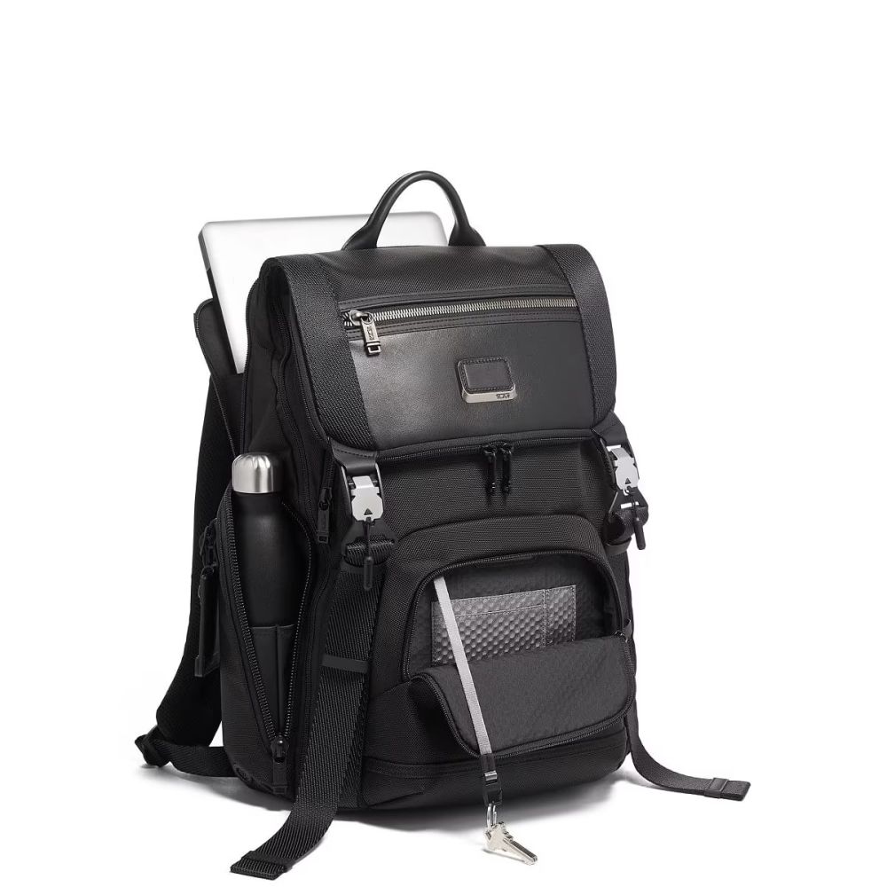 Tumi  Alpha Bravo Lark Backpack Black Bag-2
