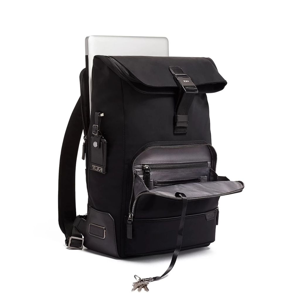 Tumi Osborn Roll Top Backpack Black-2