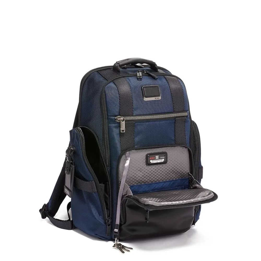Tumi Sheppard Deluxe Brief Pack Backpacks Navy Blue Bag-3