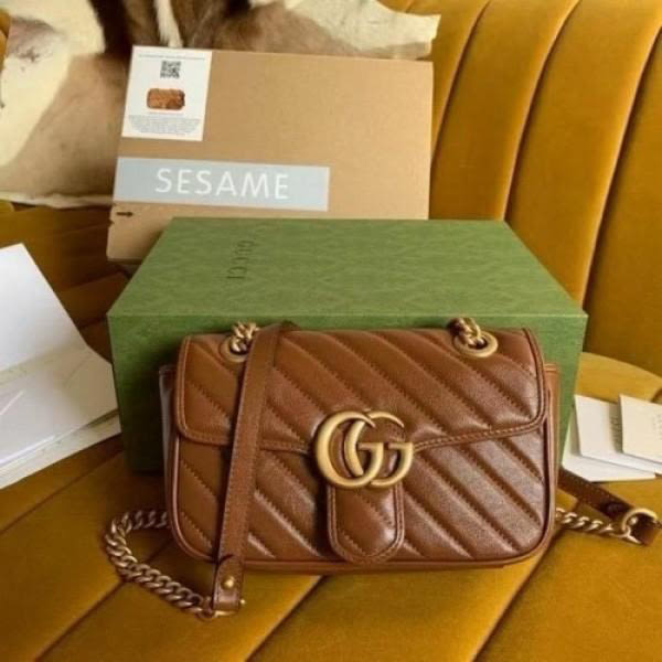 Gucci Marmont Brown shoulder bag-thumb-2