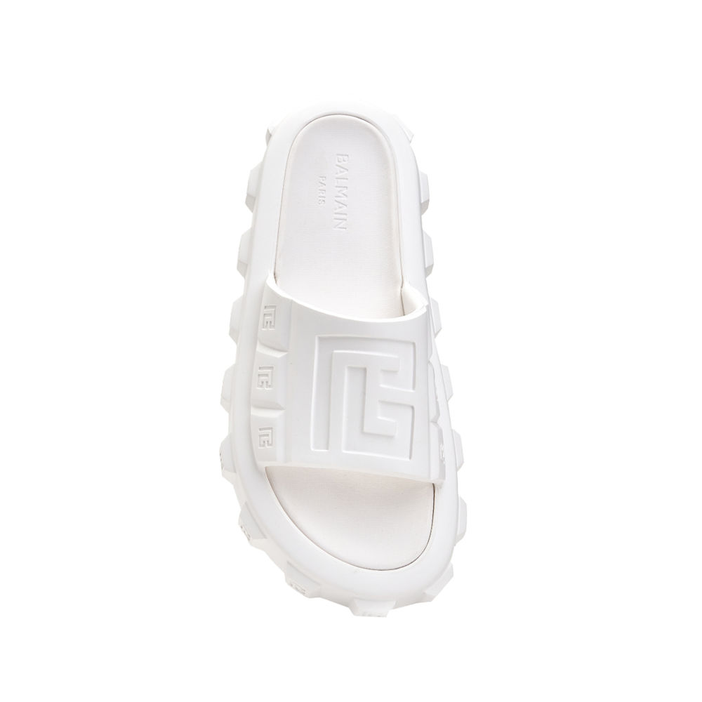 Balmain White Premium Quality Men's Flip-flops-2