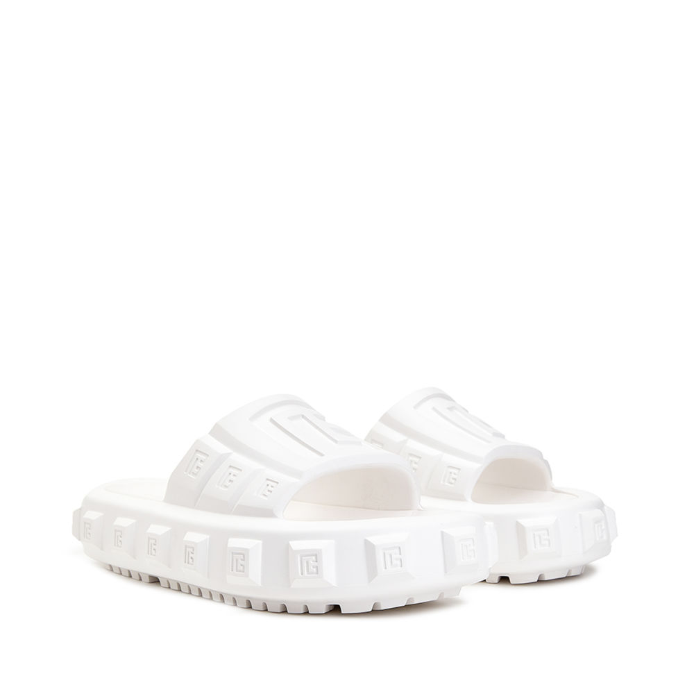 Balmain White Premium Quality Men's Flip-flops-1
