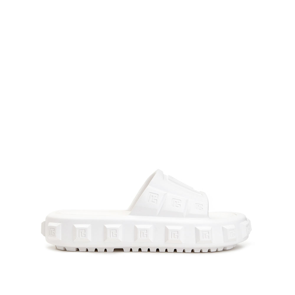 Balmain White Premium Quality Men's Flip-flops-4