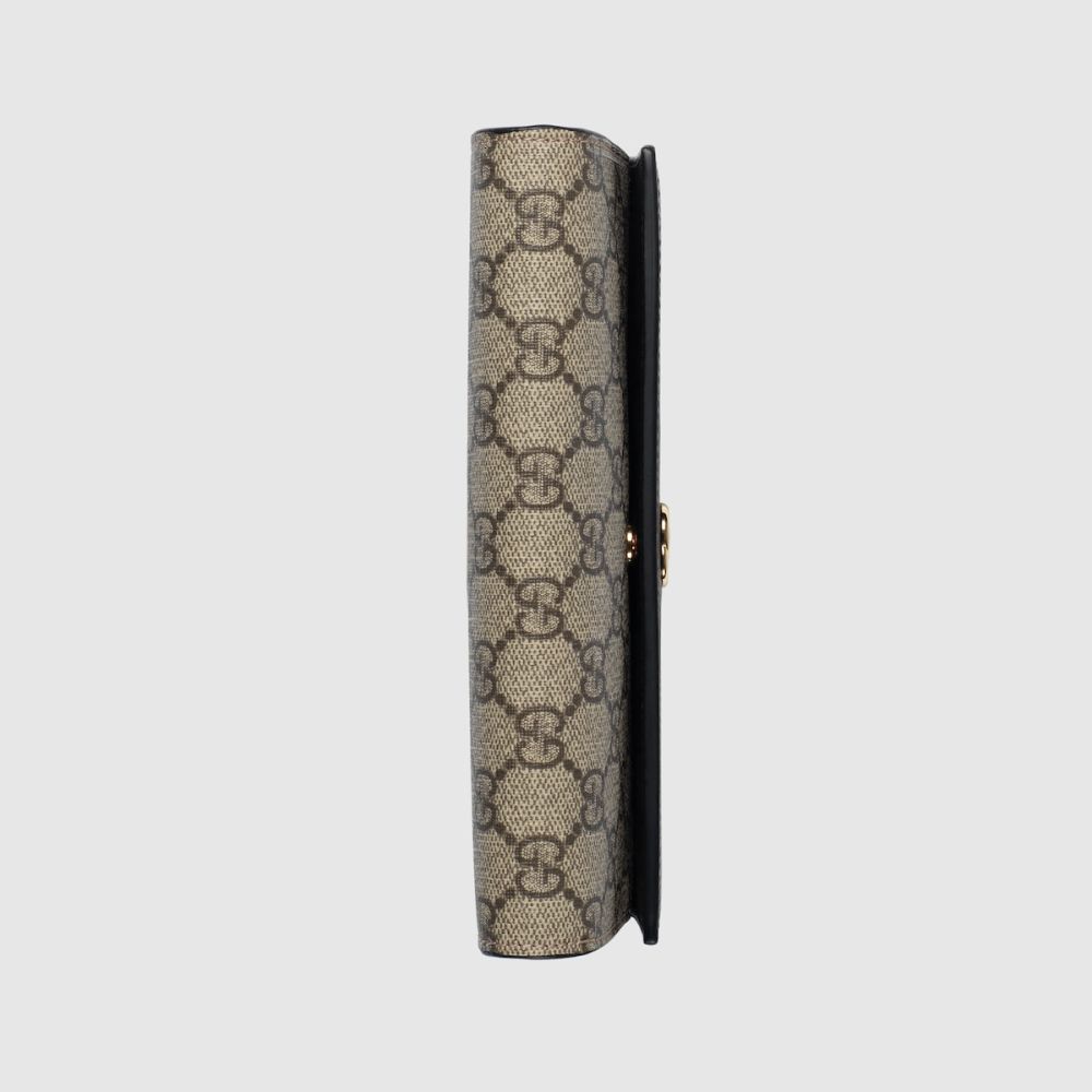 Gucci GG Marmont bi-color wallet on chain-thumb-3