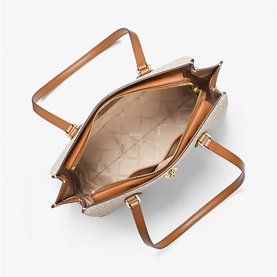 Michael Kors Ruby Large Logo White Tote Bag-2