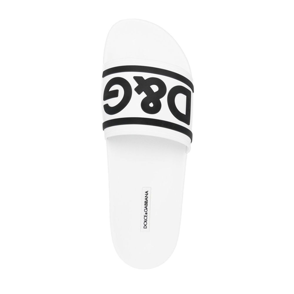 Dolce & Gabbana logo White Premium Flip-flops-thumb-4