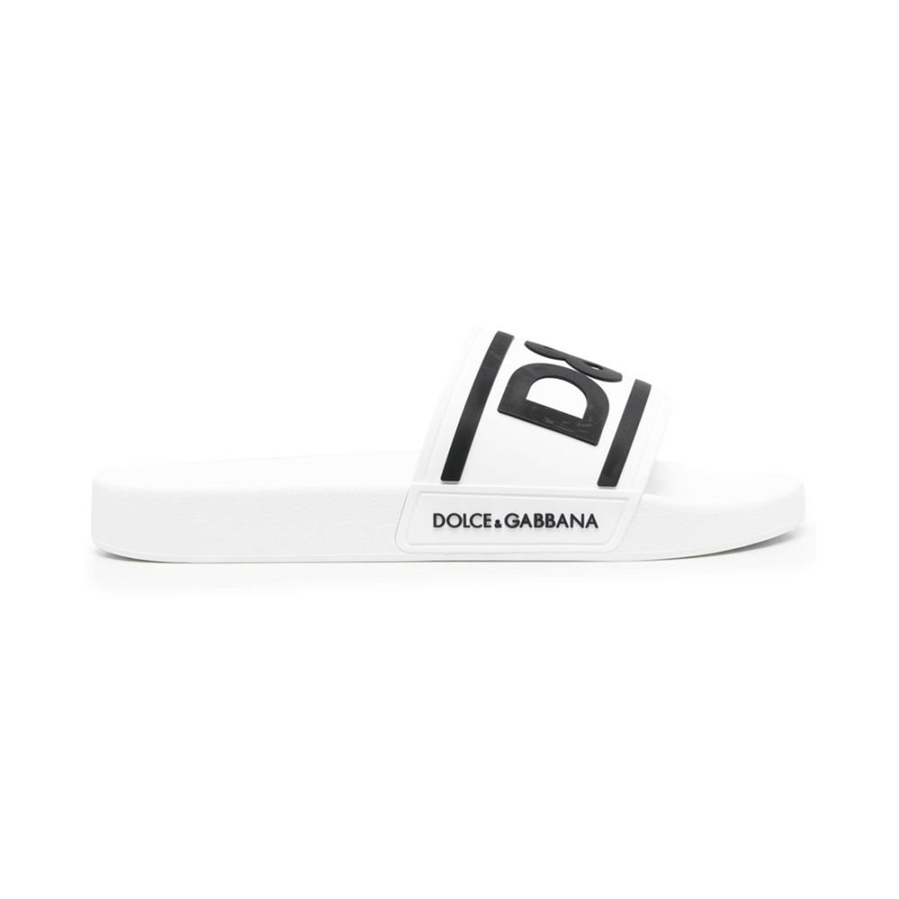 Dolce & Gabbana logo White Premium Flip-flops-thumb-1