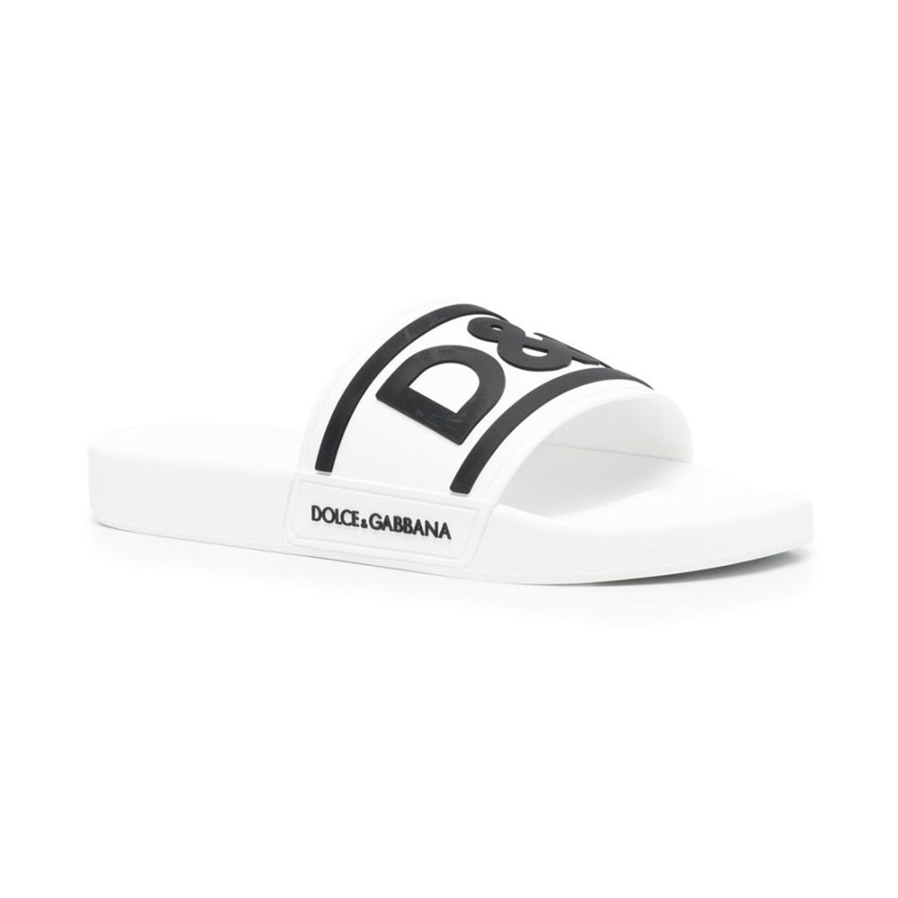 Dolce & Gabbana logo White Premium Flip-flops-thumb-2