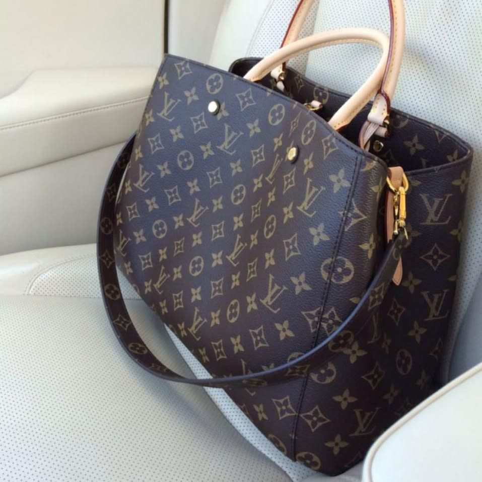 Louis Vuitton Montaigne Brown Shoulder Bag-thumb-2