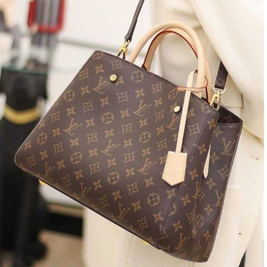 Louis Vuitton Montaigne Brown Shoulder Bag-thumb-1