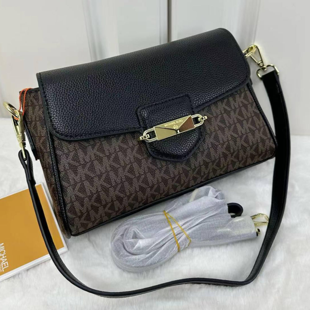 Michael Kors Fleur Black Crossbody Bag-1