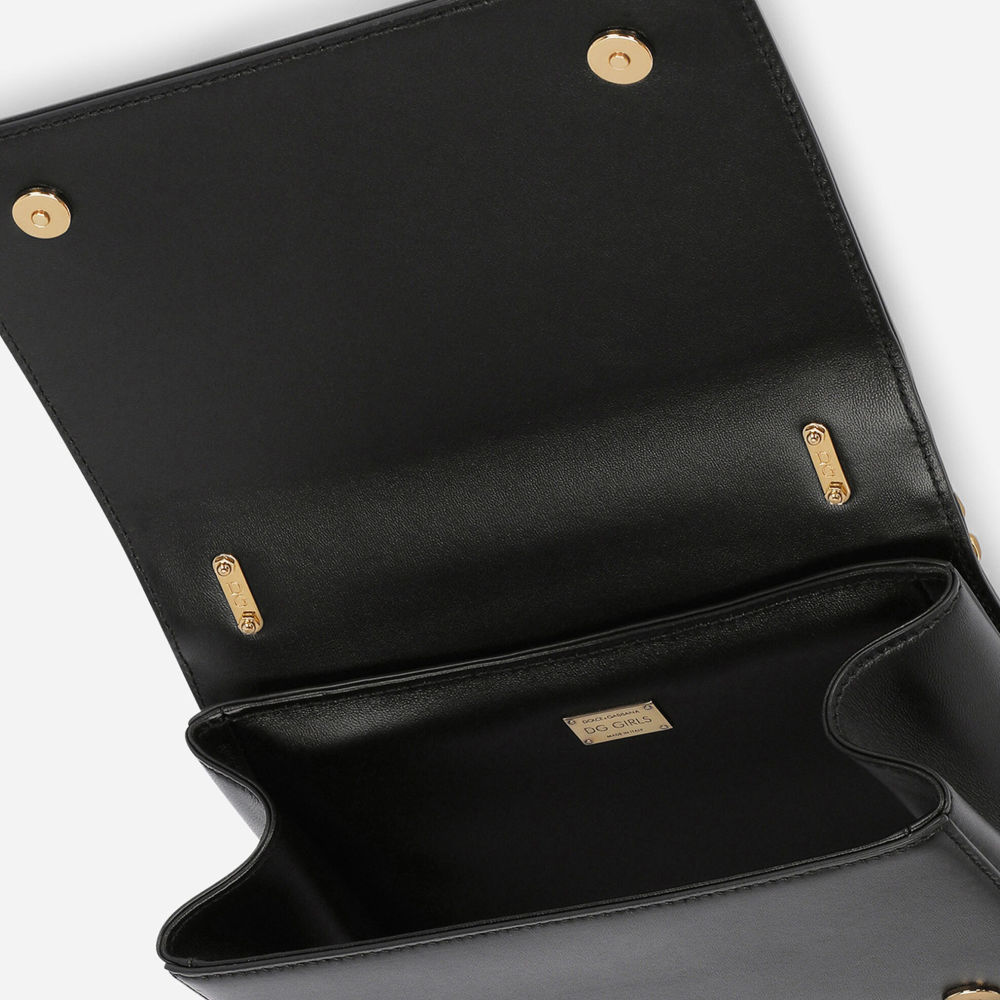 Dolce & Gabbana Nappa leather DG Girls Black shoulder bag-3