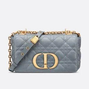 Christian Dior Supple Cannage Sky Blue Sling Bag-thumb-0