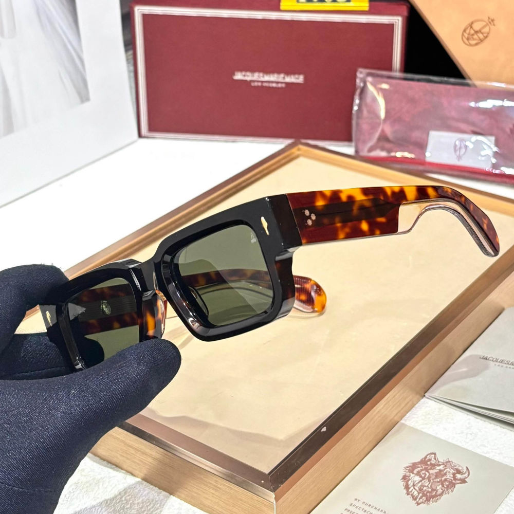 Jacques Marie Mage Brown Luxury Sunglasses-1