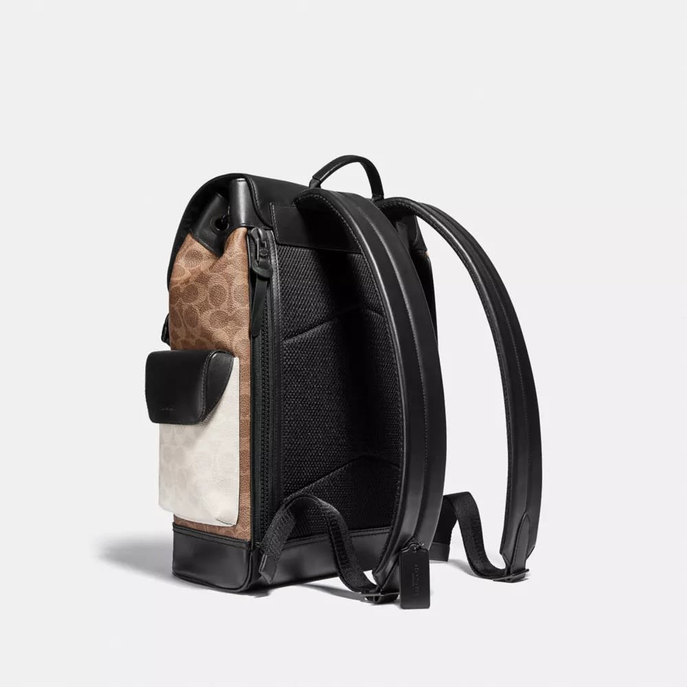 Coach Rivington Backpack In Colorblock Signature Canvas-1