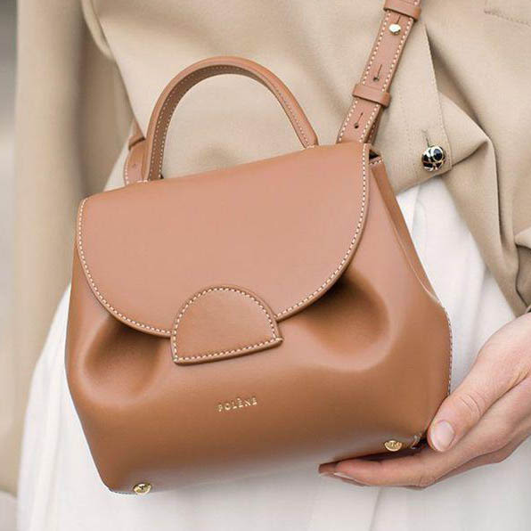 Polene Numero Uno Brown Crossbody Bag-thumb-0