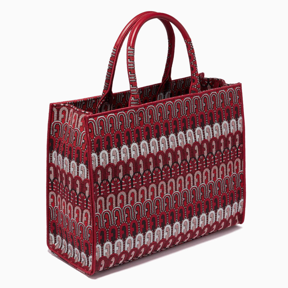 Furla Atena Wine High Quality Tote Bags-thumb-0