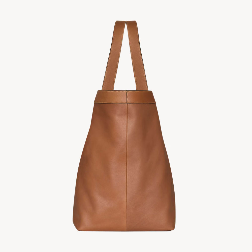 YSL Y Large Brown Tote Bag-2