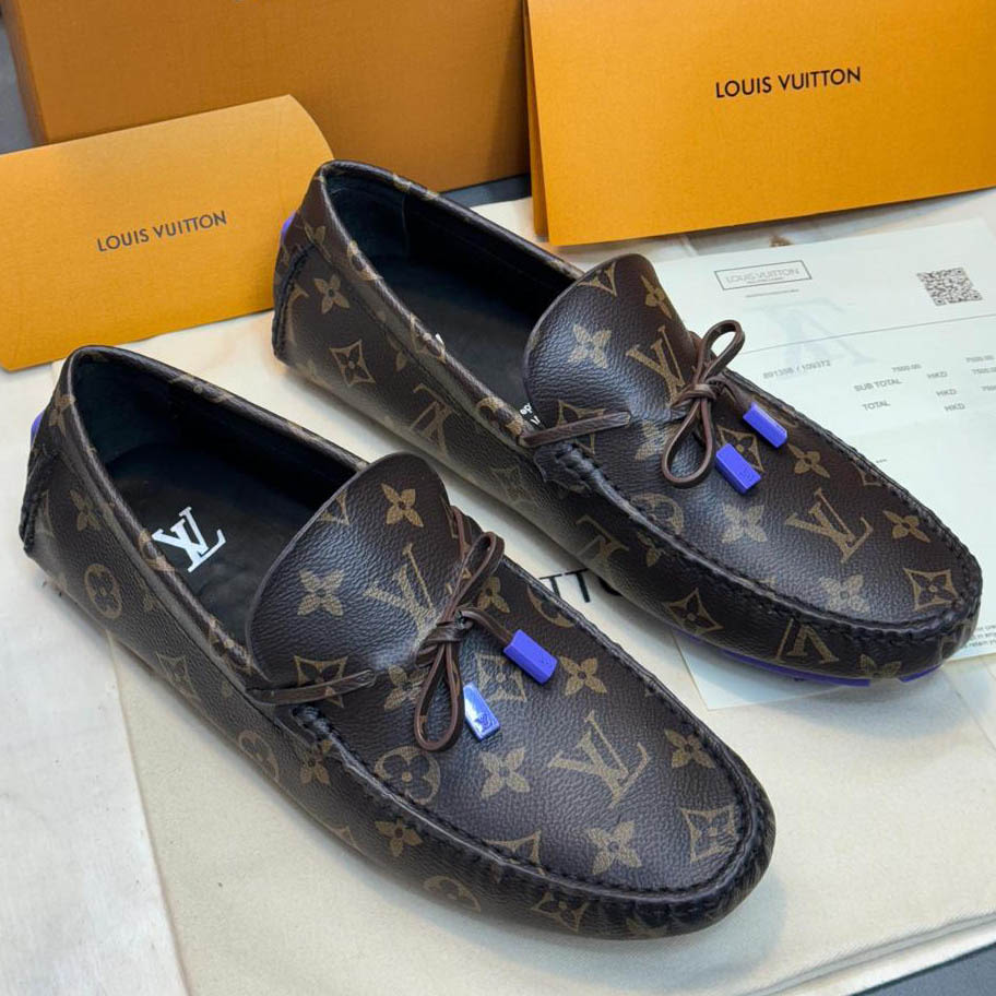 Louis Vuitton Hockenheim Moccasin Brown Loafers-thumb-0