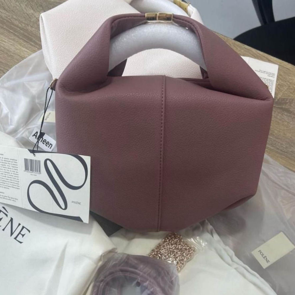 Polene Beri Wine Satchel Bag-3