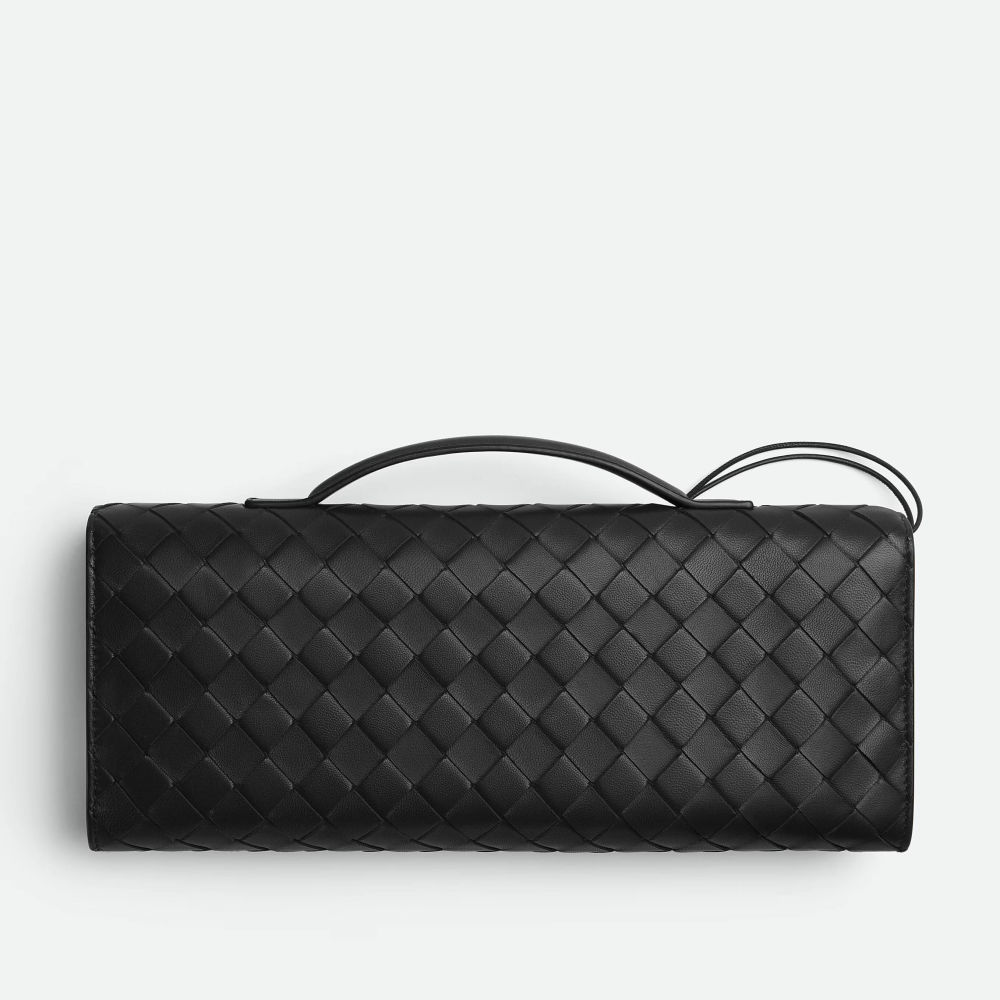 Bottega Veneta Long Andiamo Black Clutch Bag-thumb-1