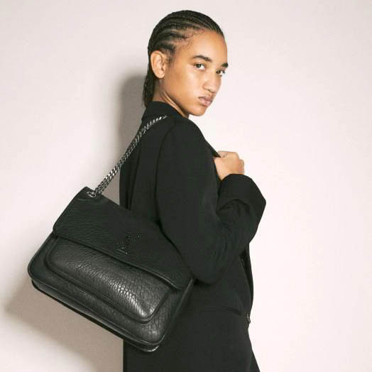 YSL Saint Laurent Niki Large Leather Premium Shoulder Bag-1