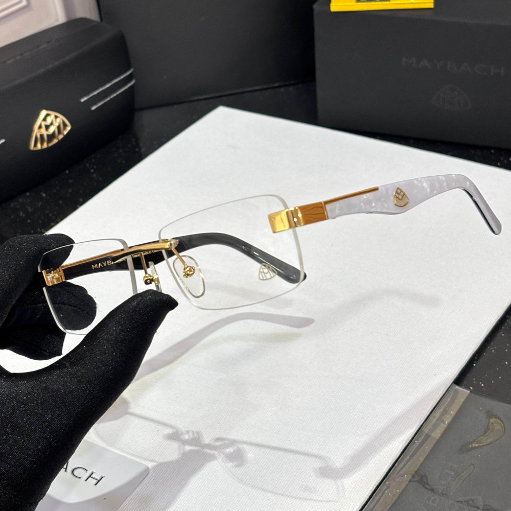 Maybach White Luxury Sunglasses-1