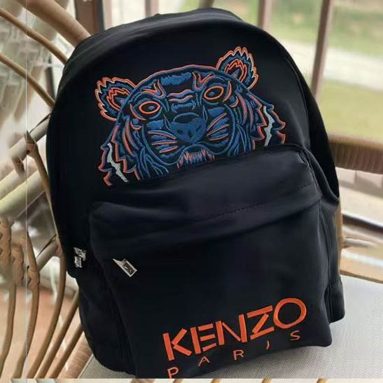 Kenzo Tiger Black & Orange Premium Backpack-2