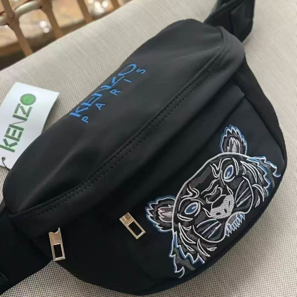 Kenzo Tiger Black & Blue Belt Bag-1