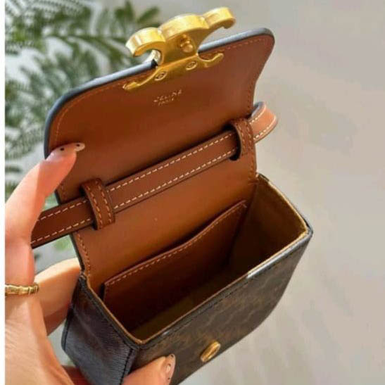 Celine Nano Black Print Sling Bag-1