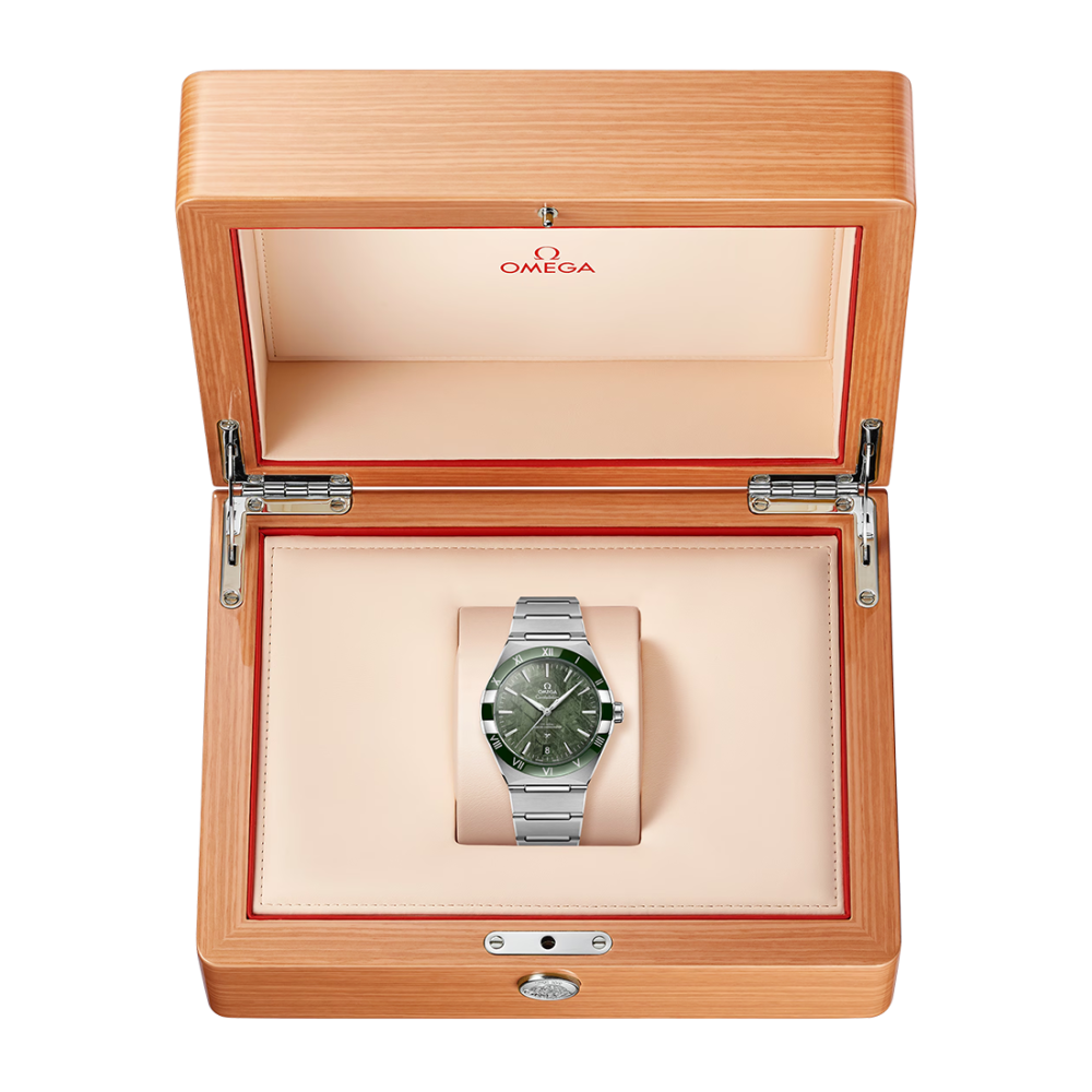 Omega Constellation Co Axial Master Chronometer Green Dial Watch 13130412199002-6