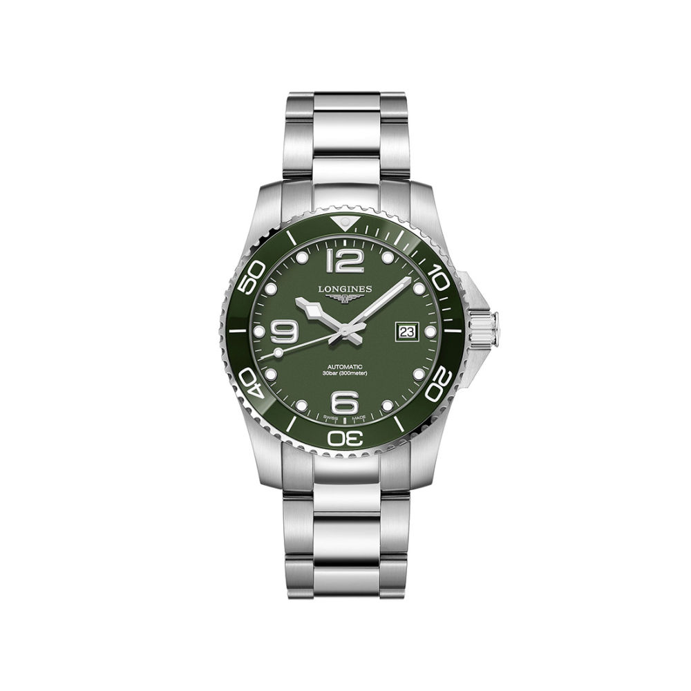 Longines HydroConquest Automatic Green Dial L3.782.4.06.6-thumb-0