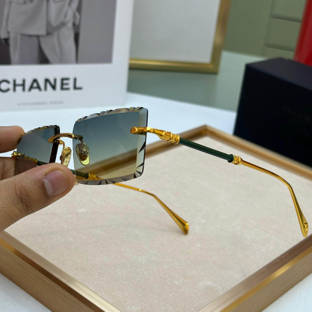 Maybach Rimless Grey Luxury Sunglasses-1