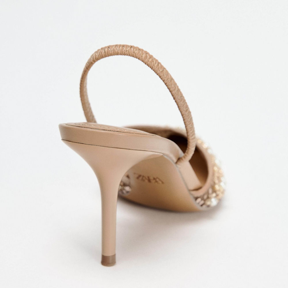 Zara Brown Women's Heel Sandals-3