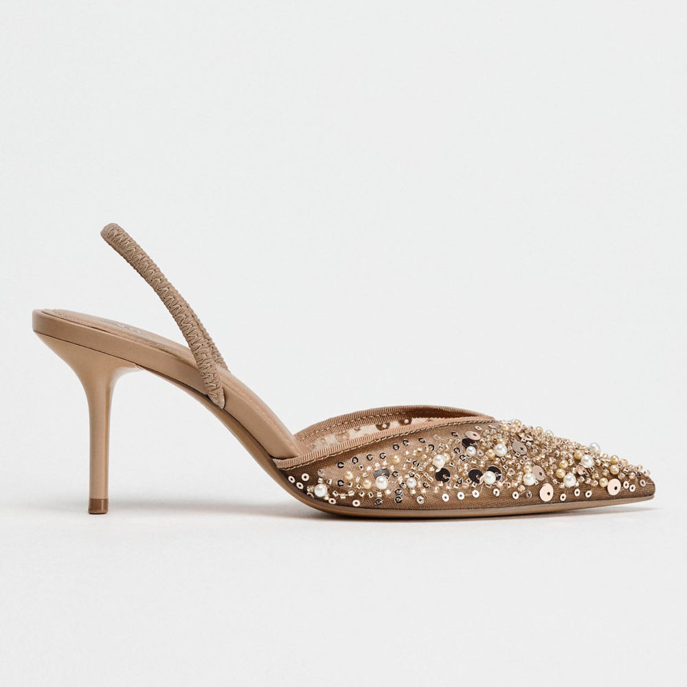 Zara Brown Women's Heel Sandals-1