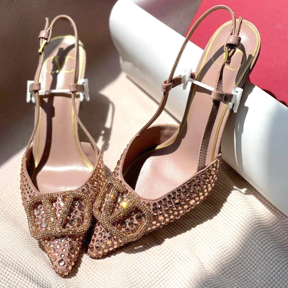 Valentino Beige Premium Quality Heels Sandals-1