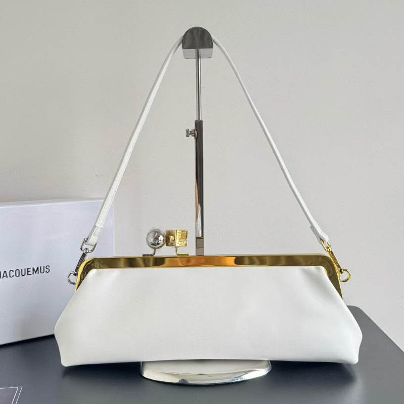 Jacquemus Salon White Evening Bag-thumb-0