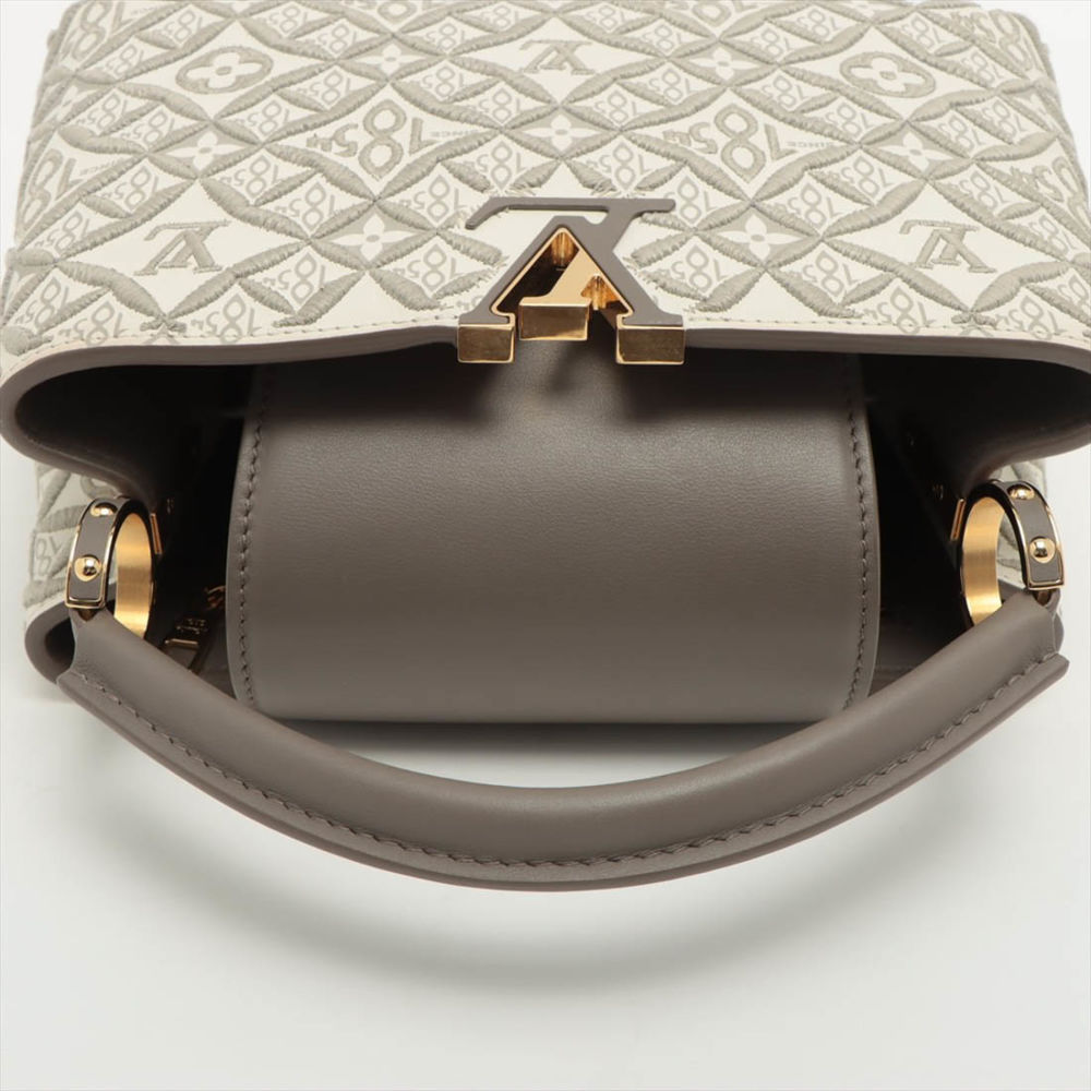 Louis Vuitton Capucines BB Since 1854 Monogram Jacquard Handbag-thumb-5