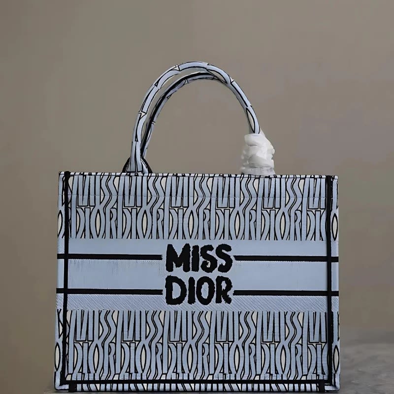 Miss Dior Book Blue Tote Bag-2