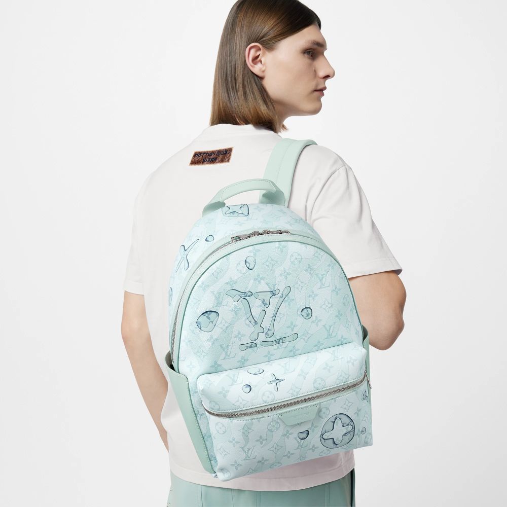 Louis Vuitton Discovery Blue Backpack-thumb-3