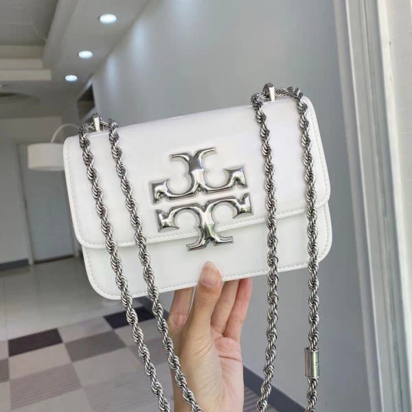 Tory Burch Small Eleanor White Bag-thumb-0