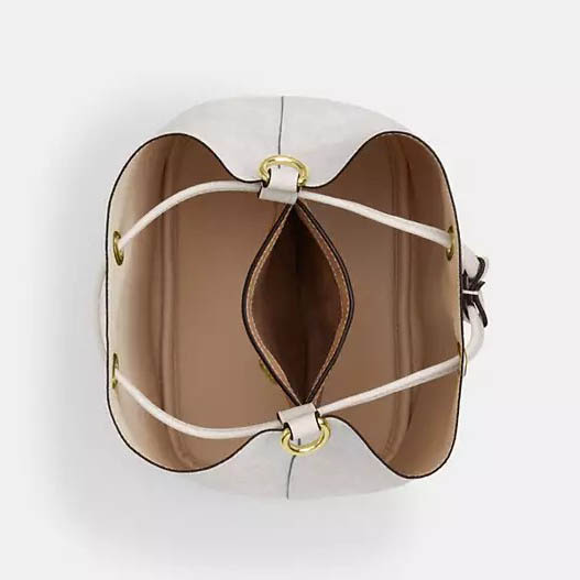 Coach Rowan Bucket White Tote Bag-3