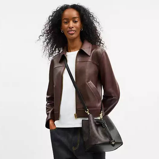 Coach Rowan Bucket Brown Tote Bag-4