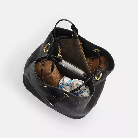 Coach Rowan Bucket Brown Tote Bag-5