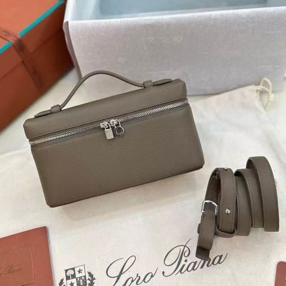 Loro Piana L19 Beige Pocket Pouch-thumb-0