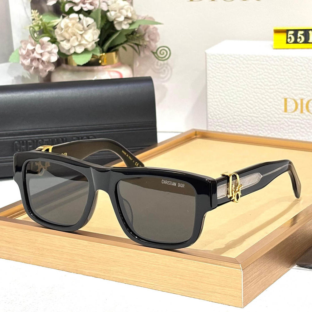 Dior S3F Black & Golden Premium Quality Sunglasses-thumb-1